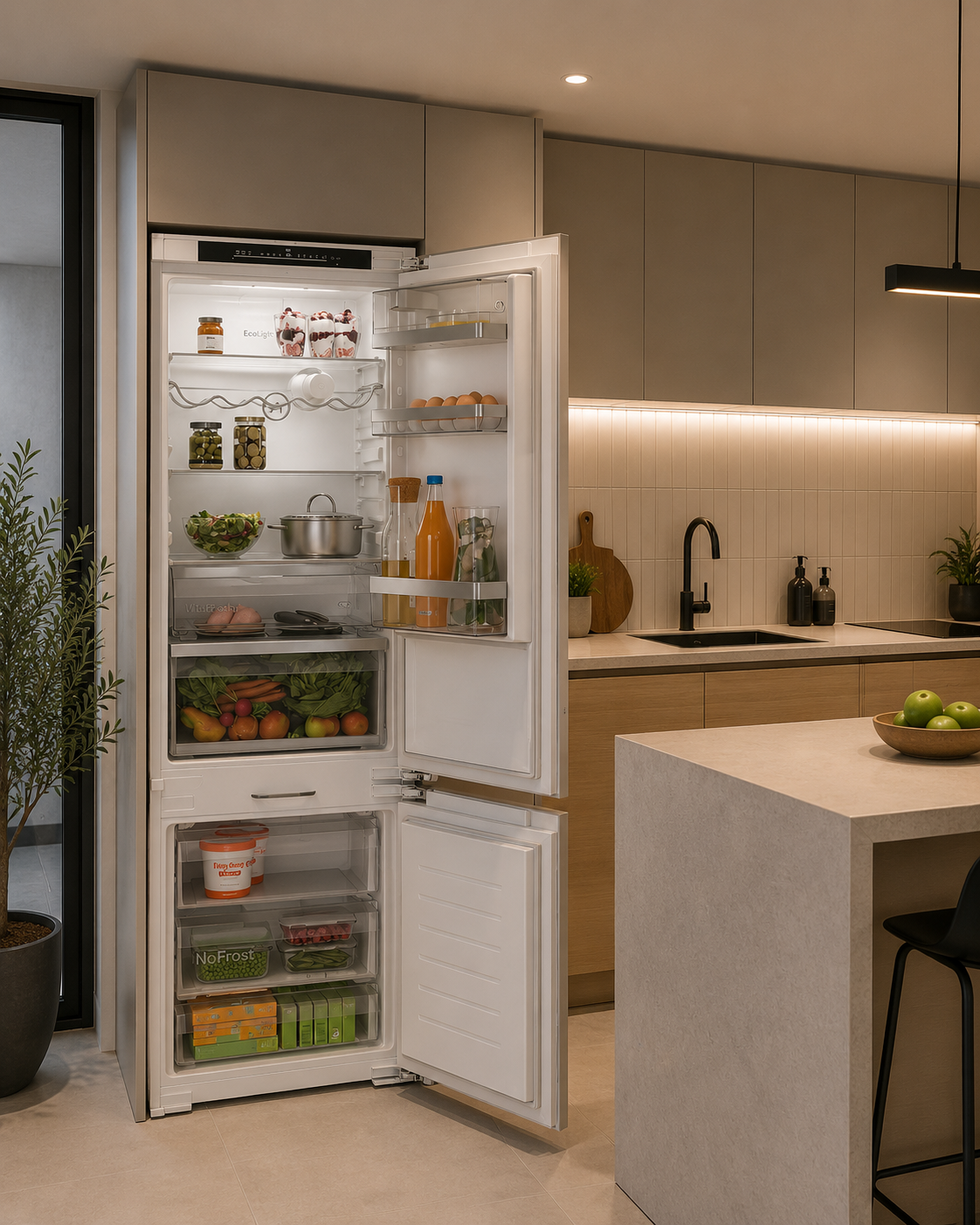 Heladera Bosch Panelable Combi KIN86ADD0